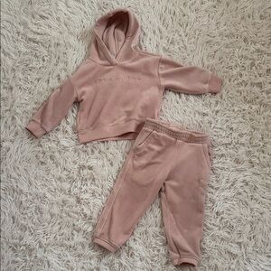 Champion Kids Blush Pink Hoodie and Jogger Set